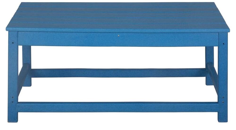 NEW Outdoor Patio Adirondack Coffee Table Pacific Blue 35.3" W x 17.5" D x 16" H